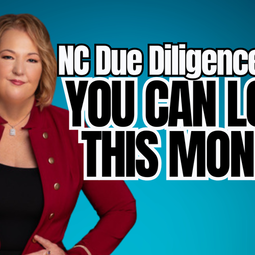 North Carolina Due Diligence Fee Explained (What Buyers and Sellers Need to Know)