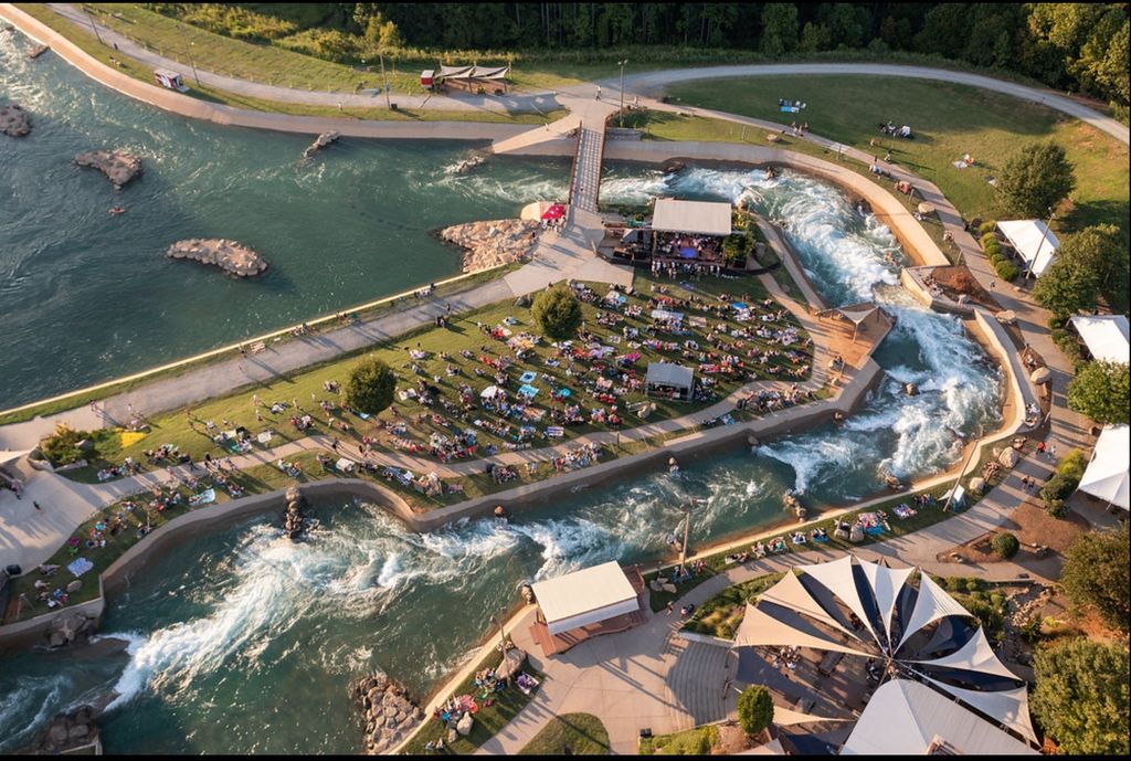 white water river jam